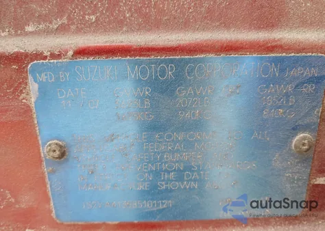 2008 Suzuki Sx4 Convenience Regional Edition/Regional Edition/Touring 2 Regional Edition from USA, damaged, VIN JS2YA413585101121